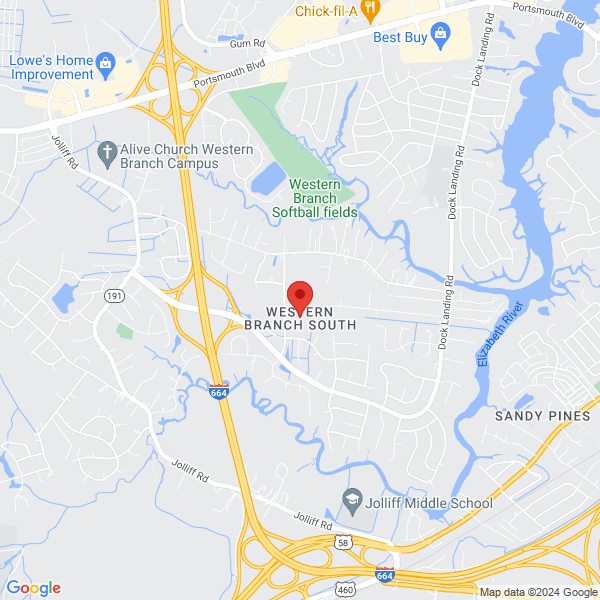 map of the area